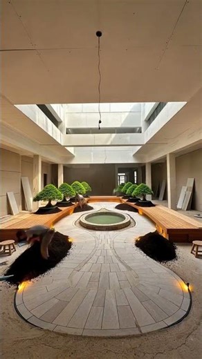 Luxury Indoor Zen Courtyard | Japanese-Inspired Home Garden