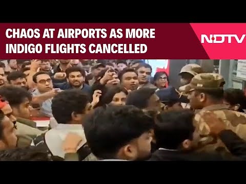 Indigo Flights News | Chaos At Airports As More IndiGo Flights Cancelled Amid Crew Shortage