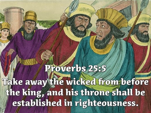 2.6K views · 136 reactions | Proverbs 25:5 Take away the wicked from...