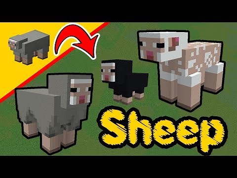 Minecraft Sheep - Sheep Statue, Mob Build tutorial, PS4, XBox, PC, Pocket Edition, Switch