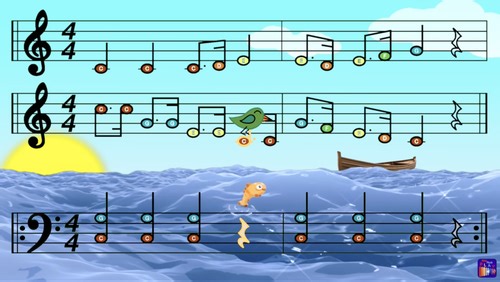 Row Row Row Your Boat - Xylophone Ensemble (Bass & Melody)