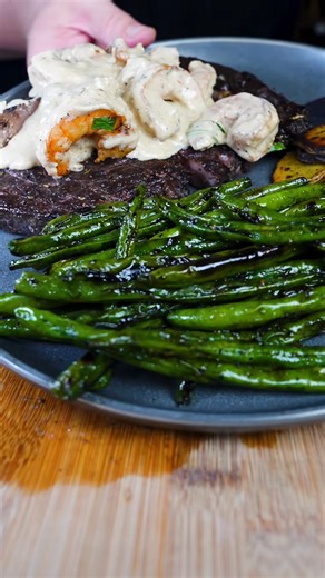 Grilled Surf and Turf Dinner using my @Made In Cookware Carbon Steel | Tasty Vibes | Facebook