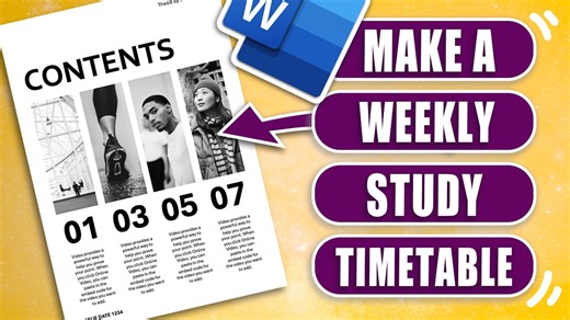 Create a Stylish Contents Page with Images in Microsoft Word | Step-by-Step