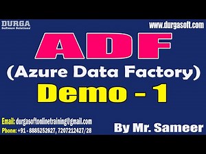 ADF (Azure Data Factory) tutorials || Demo - 1 || by Mr. Sameer On 17-10-2023 @7AM IST