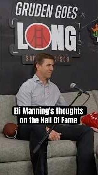 Eli Manning isn’t losing any sleep over not being in the Hall of Fame