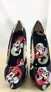 23 reactions · 7 comments | Love the Minnie Mouse heels with the red glitter sole 殺濾朗 Please message us to order | Northern Lights custom shoes | Facebook