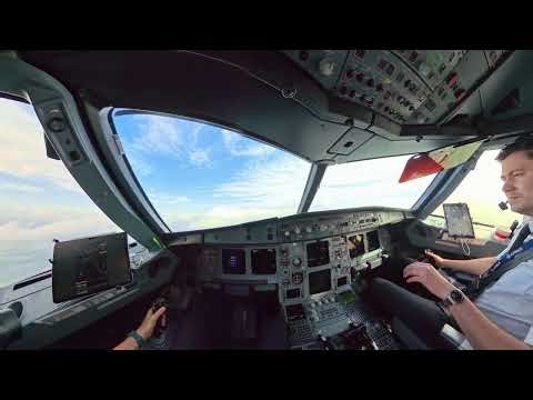 Airbus A321 CFM Cockpit Takeoff | Navoi → Ras Al Khaimah | Pilot View 4K