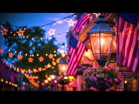 4K Fourth of July Screensaver TV Art | American Flag Artwork | Summer Ambience Wallpaper