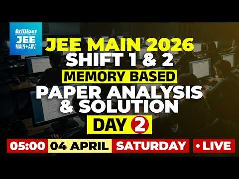 JEE MAIN 2026 - Session 2 | April 04 | Shift 1&2 | Day 1| Memory Based - Paper Analysis & Solution