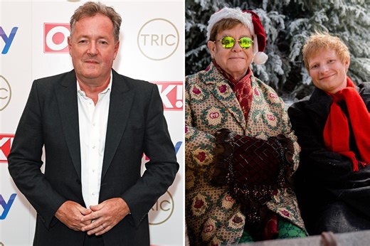 Piers Morgan savages Elton John and Ed Sheeran's Christmas track