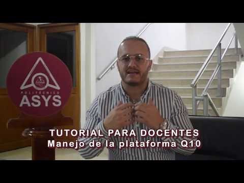 Tutorial Docentes plataforma Q10