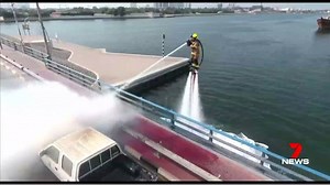 22K views · 365 reactions | Fire fighters in Dubai are now tackling fires using water jetpacks. | 7NEWS Perth | Facebook