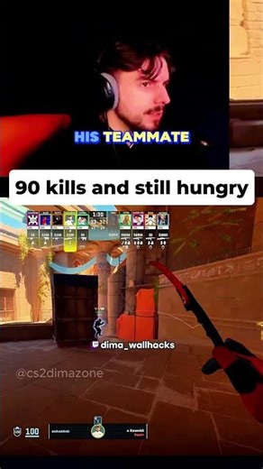 Insane CS2 ACE with Aggressive Smoke Play #shorts #dimawallhacks #cs2edit