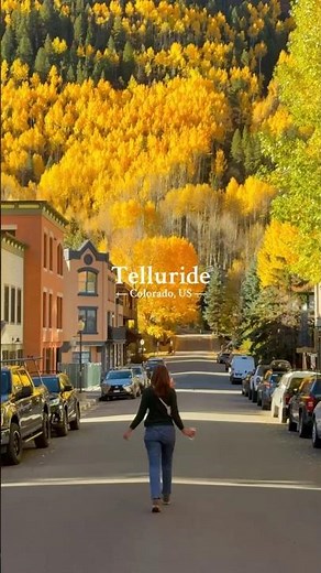 Telluride, Colorado 🇺🇸 | America’s Most Beautiful Hidden Town 😍#colorado #telluride #travel