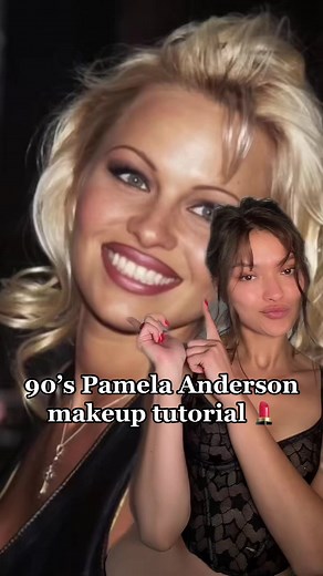 Pamela Anderson’s 90’s glam 🖤#pamelaanderson #pamelaandersonmakeup #makeuptutorial #smokeyeye #90smakeup #90smakeuptutorial