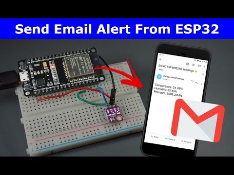 ESP32 Send email from your Gmail account to another gmail account || #smtp #emailalert || ESP32 SMTP