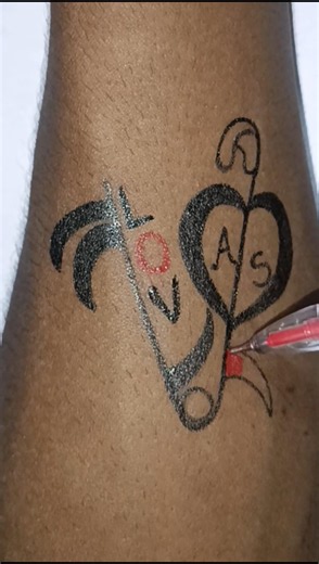 Safety Pin 🧷 Cute Heart Tattoo with LOVE❤️😘 😲#shorts