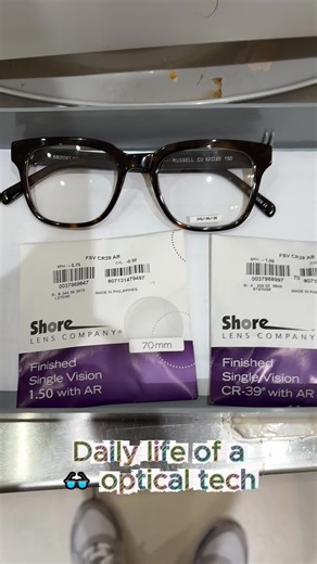 Optical lab tech / job 63 #optician #introvertjobs #dailylife #makingof #readingglasses