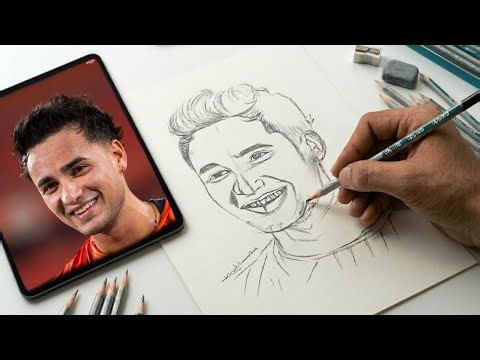 Abhishek Sharma Realistic Pencil Drawing ✍️🔥 | Step-by-Step Portrait Sketch