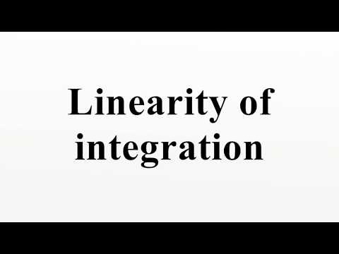 Linearity of integration