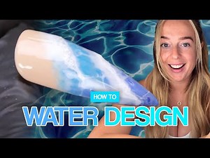 How To: Beach Holiday Nails - Water Design 🌊💙