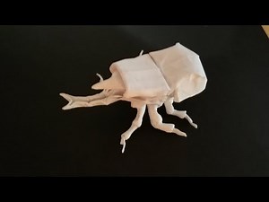 Easy origami beetle (printer paper friendly) design by Riccardo Foschi
