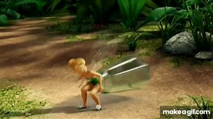 Tinkerbell’s butt stuck in a pepper shaker part 2 on Make a GIF