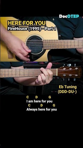 Here For You - FireHouse (1995) Easy Guitar Chords Tutorial with Lyrics Part 1 SHORTS REELS