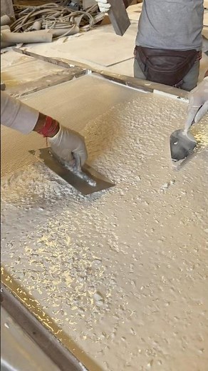 White Epoxy Terrazzo Precast | Pouring & Setting ✨ #terrazzo #designinspo #terrazzomagic #epoxy
