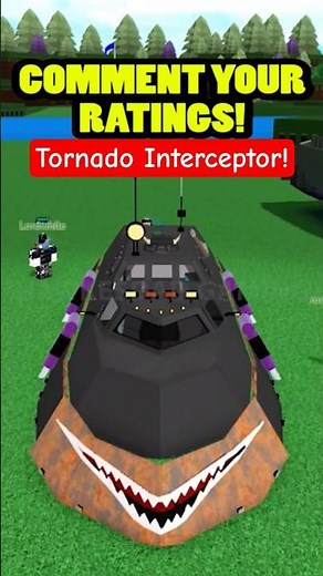 Roblox Build a Boat for Treasure Another Tornado Interceptor Car with Mouth! #babft #roblox