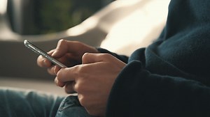 Male Hands Using A Smartphone | Free Stock Video Footage
