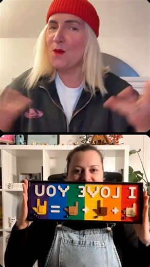 Boglarka Eva Dari | @bricksjuliecoyer The ILY is one of the most beautiful signs in American Sign Language. It combines the signs for the letters I, L and Y in... | Instagram