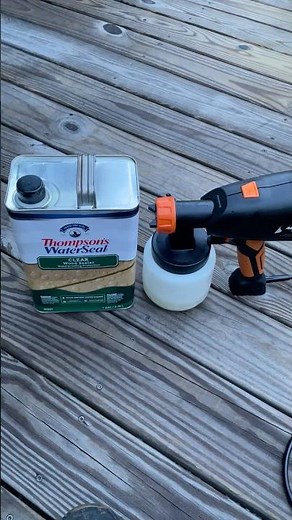 Is spraying Thompson’s Water Seal the fastest way to apply it? #deck