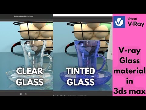 V-Ray realistic glass material in 3DS Max. Clear+ Tinted glass in just 4 minutes. Beginners guide.