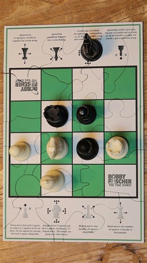 Official Competition Rules for Bobby Fischer Tic Tac Chec Explained for Chess Players