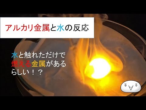 [実験] アルカリ金属と水の反応 (ゆっくり実験解説)