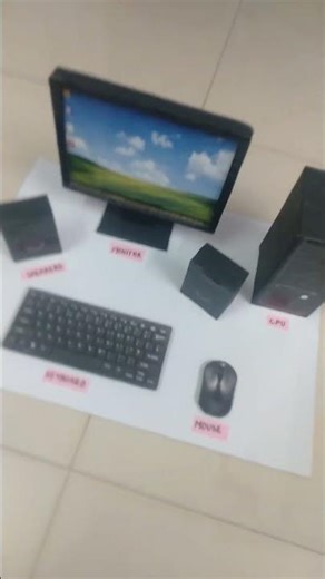 School Project computer, craft idea #shorts