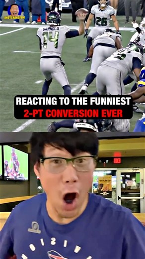 REACTING to the CRAZIEST 2 Point Conversion in NFL history 🤣😱 #nfl