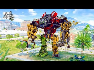 GTA 5 Mod - Devastator Transformers