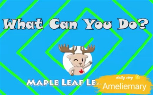 What can you do 你会做什么，描述能力英文儿歌，我会唱歌，读书……