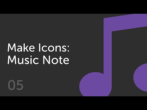 How to Make a Music Note Icon | Make Icons 05