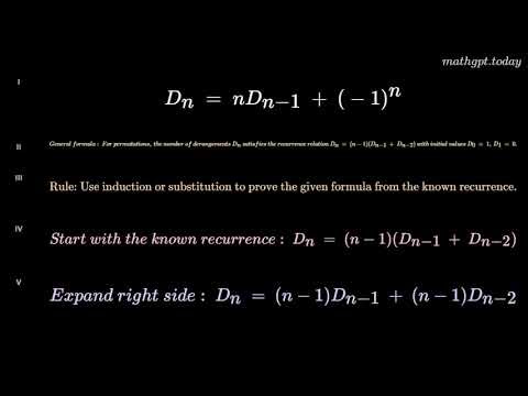 recurrence relation
