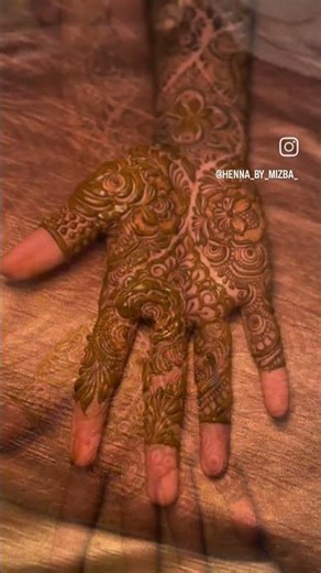 full length henna patch work design
