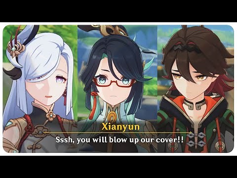 Shenhe and Xianyun's Funny Conversation (Cutscene) Lantern Rite | Genshin Impact 4.4