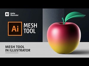 How to Make 3d Mango in Adobe Illustrator | Gradient Mesh Tool Illustrator