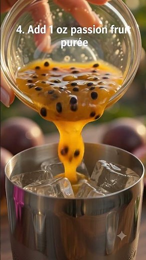 How to Make a Perfect Passion Fruit Pornstar Martini 🍸✨ #PornstarMartini #Cocktails #Shorts