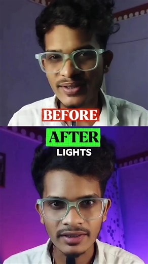 Low budget lighting setup for youtube videos Android phone #lighting #setup #studio #tutorial