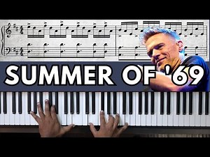 Learn the ICONIC Riff 🎶 of Summer of '69 on the 🎹 Piano & Develop Hand Independence 🙌🏼