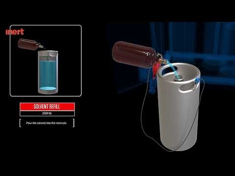 Sparging Process for PureSolv solvent purification system