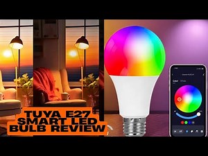 Tuya E27 Smart LED Bulb Review 🔥 | 9W RGB Bluetooth Light | Works with Smart Life App!